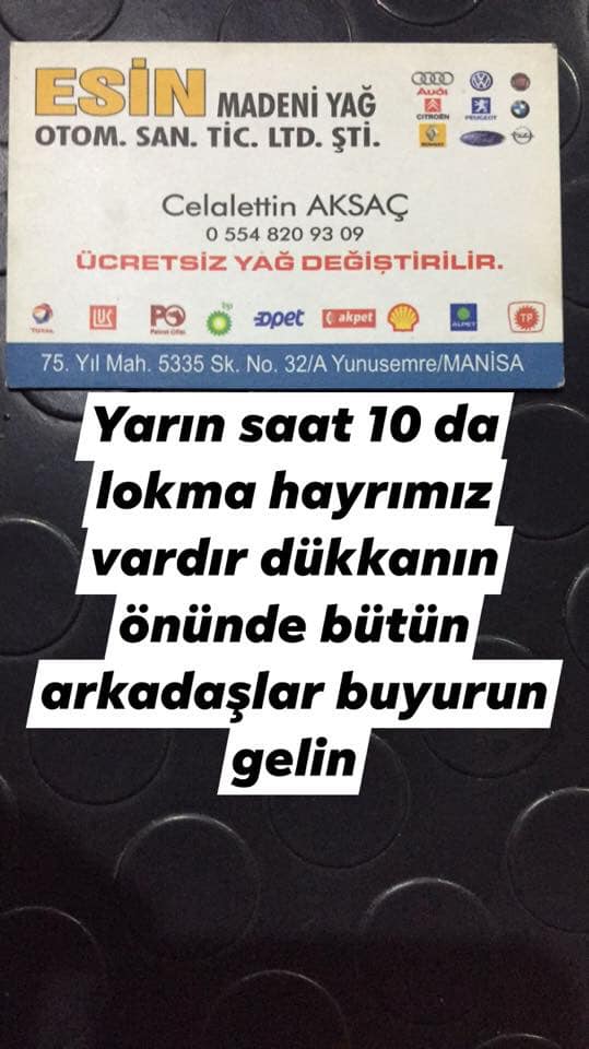 Esin Madeni Yağ - Yunusemre / Manisa